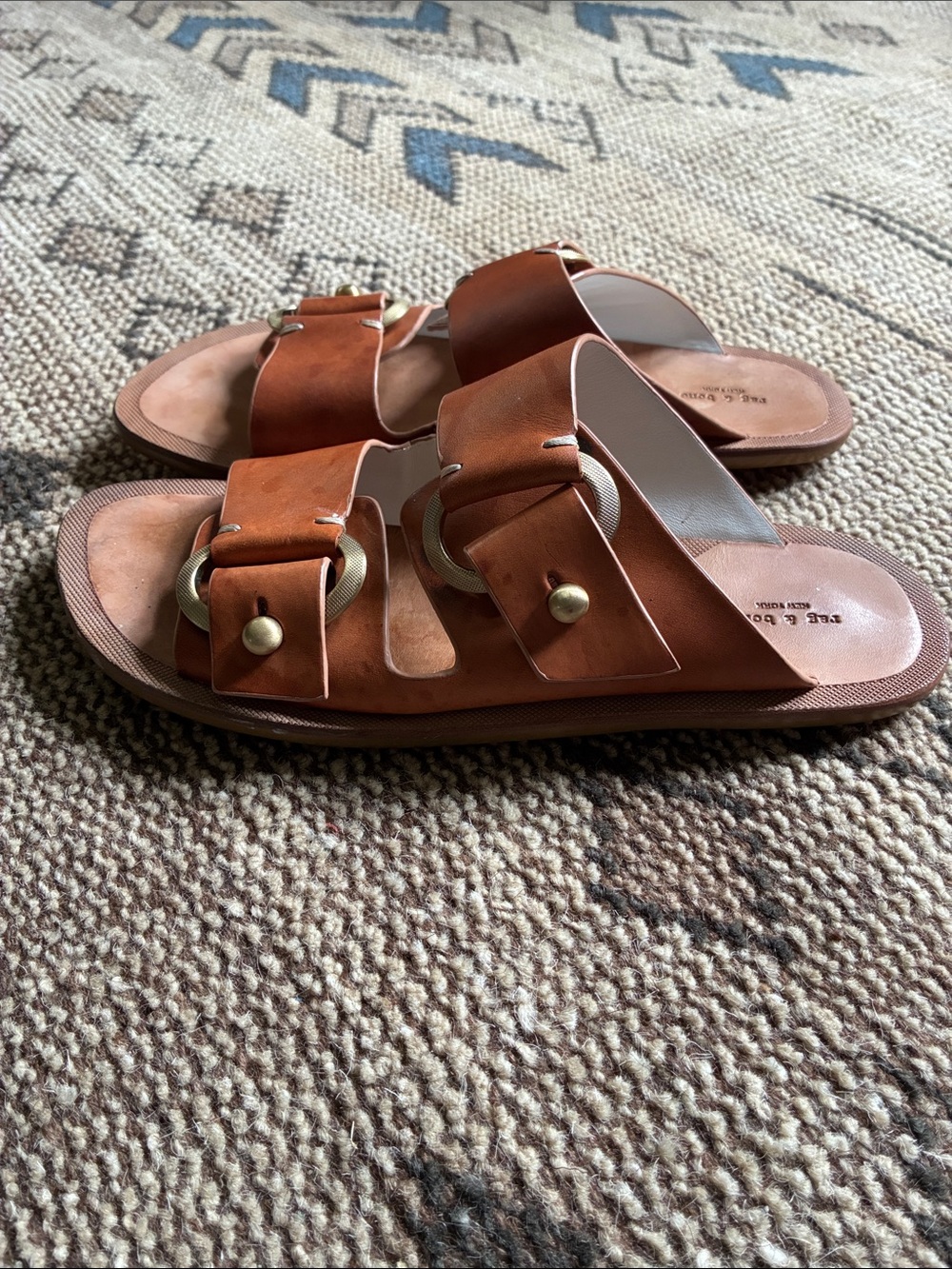 Rag & Bone Women's Leather Slides - Picture 2 of 3